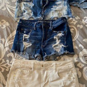 3 pair of American Eagle shorts
